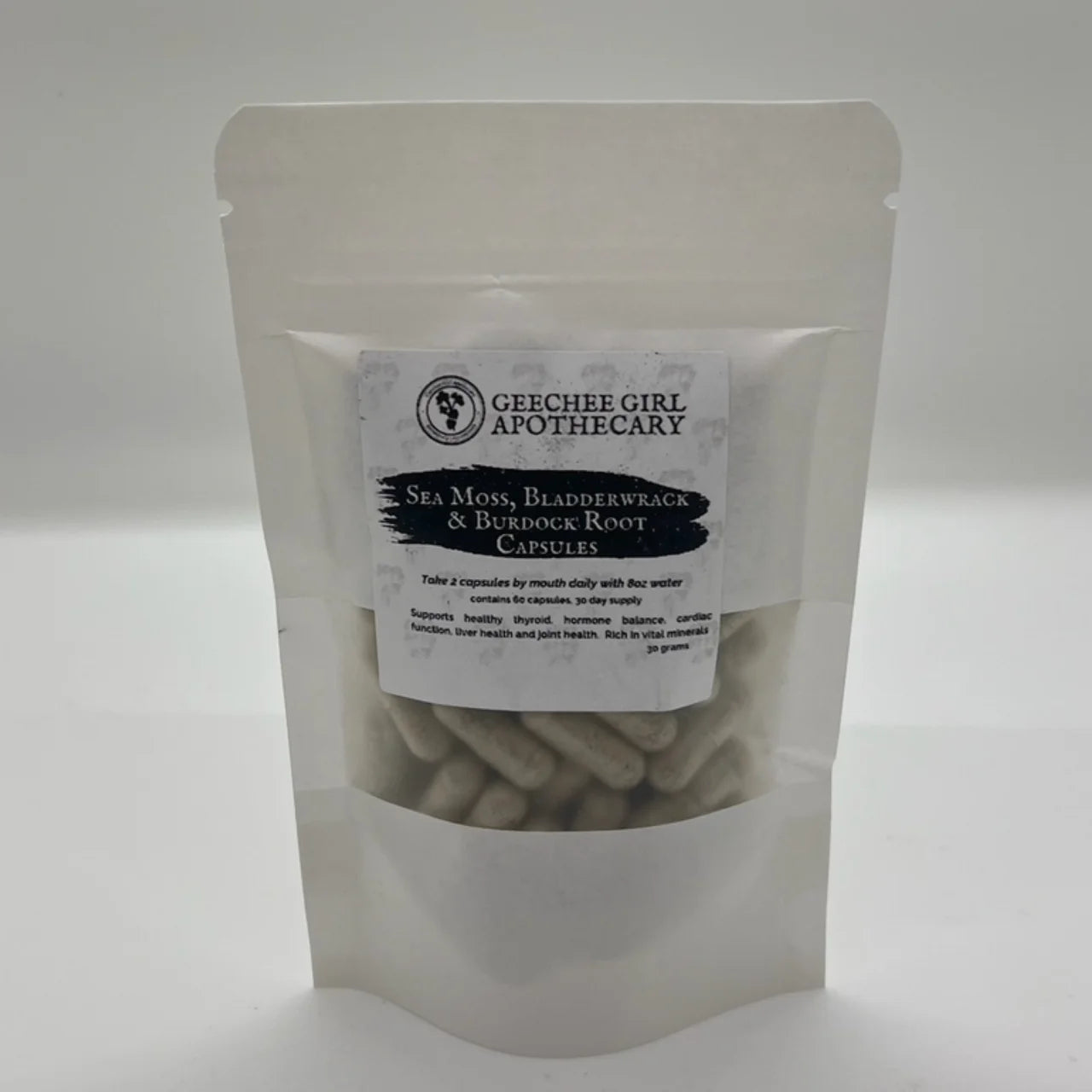 Sea Moss, Burdock Root & Bladderwack Capsules