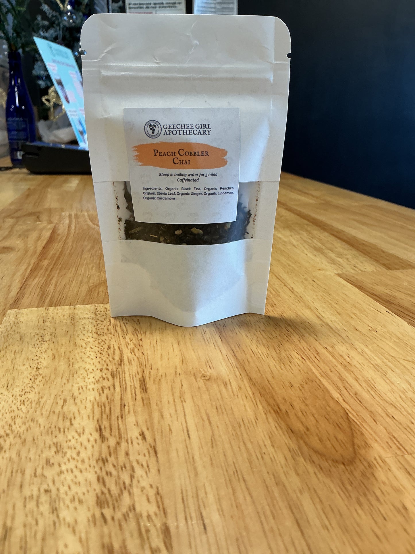 peach cobbler chai tea