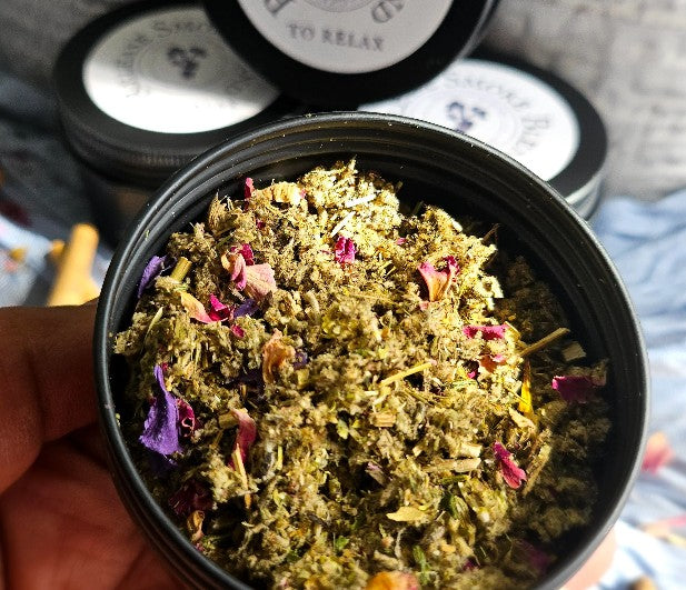 "Release" smokeable tea blend.